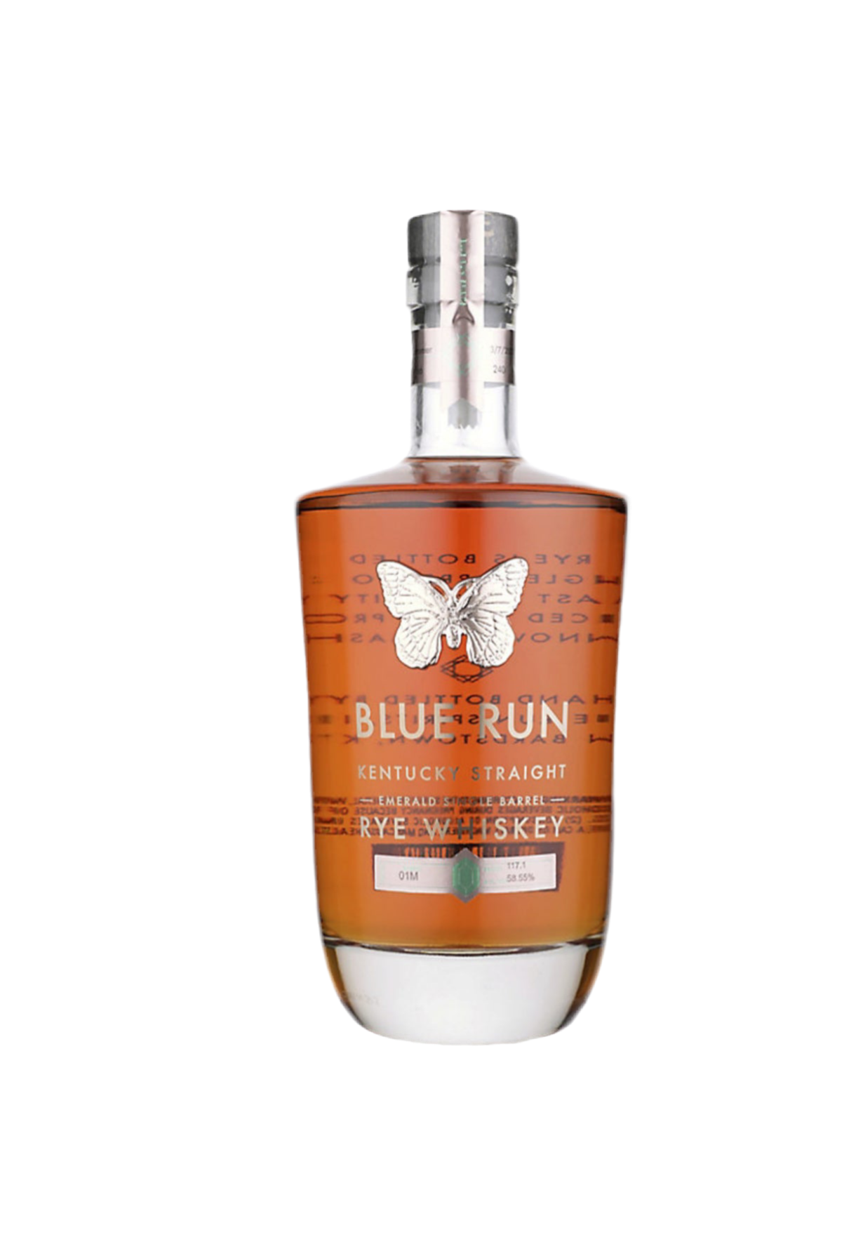 Blue Run Rye Whiskey Emerald Single Barrel 4 Yr 117.1
