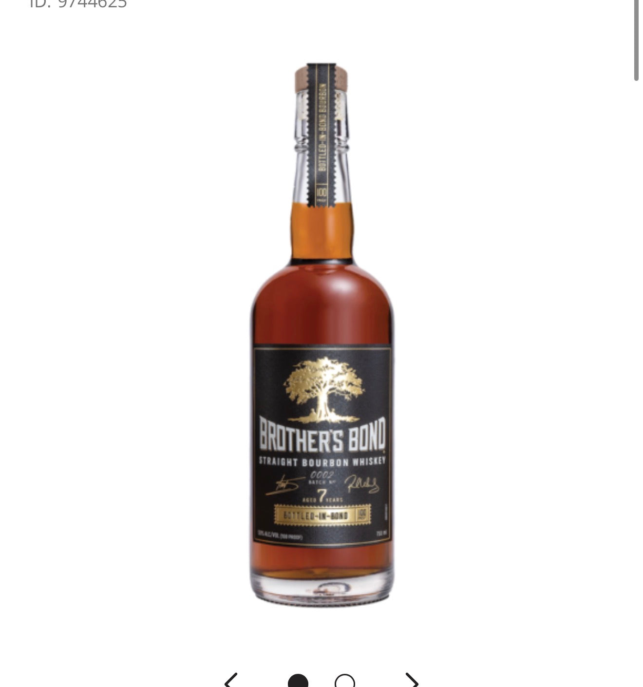 Brothers Bond Bourbon Bottle In Bond 750ML
