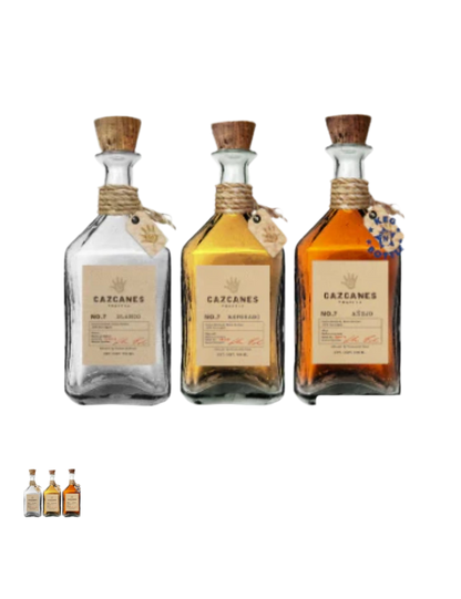 Cazcanes Tequila 3 Bottle Bundle silver reposado Anejo