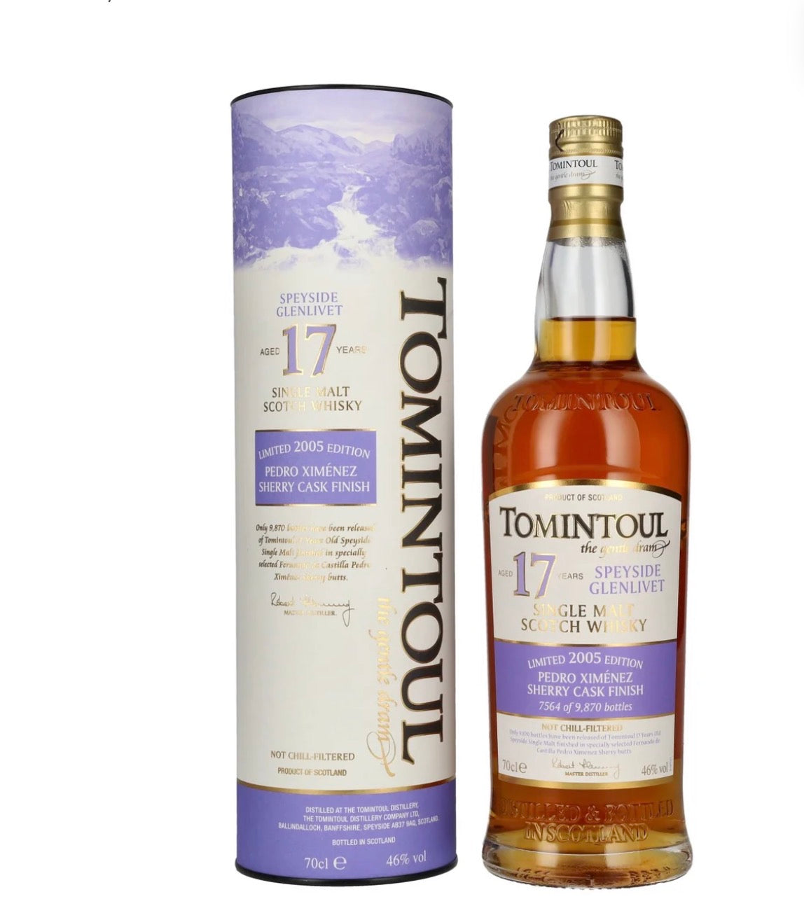 Tomintoul 2005 17 Year Old Single Malt Scotch Whisky 700ML