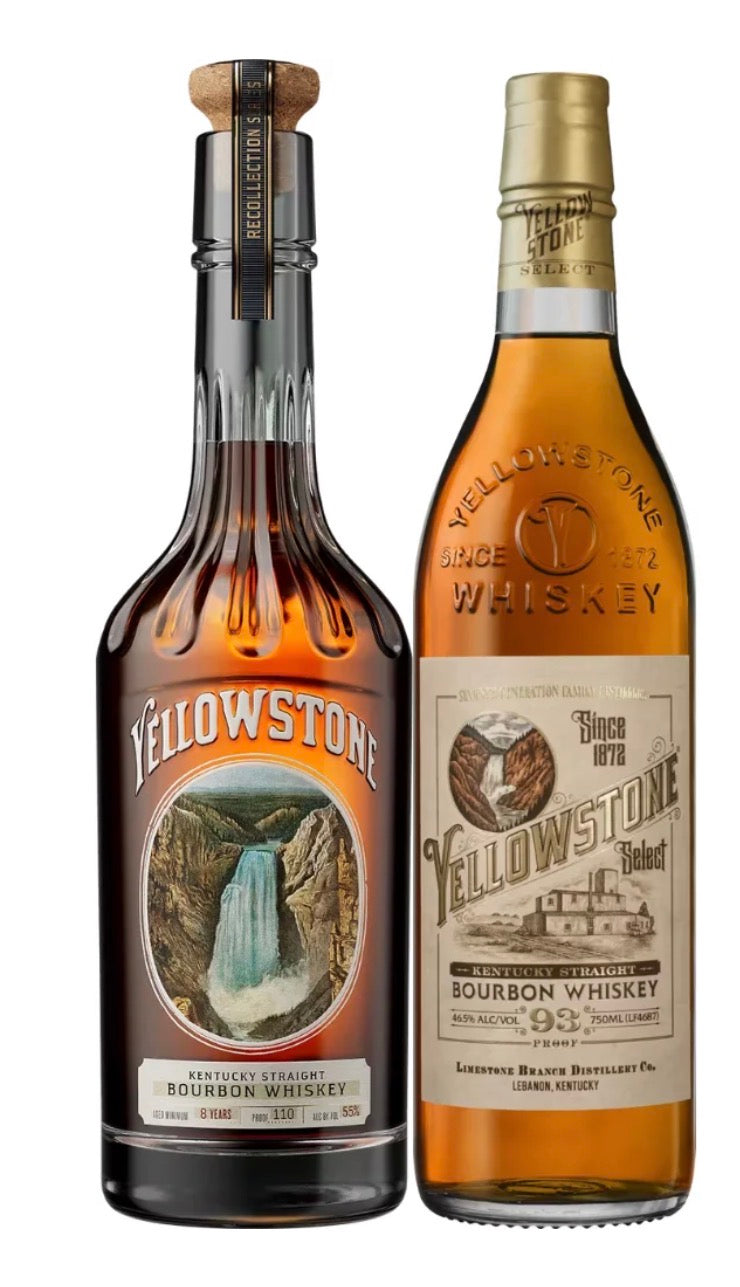 Yellowstone Recollection Series Bourbon Limited Edition 2 bottles Bundle