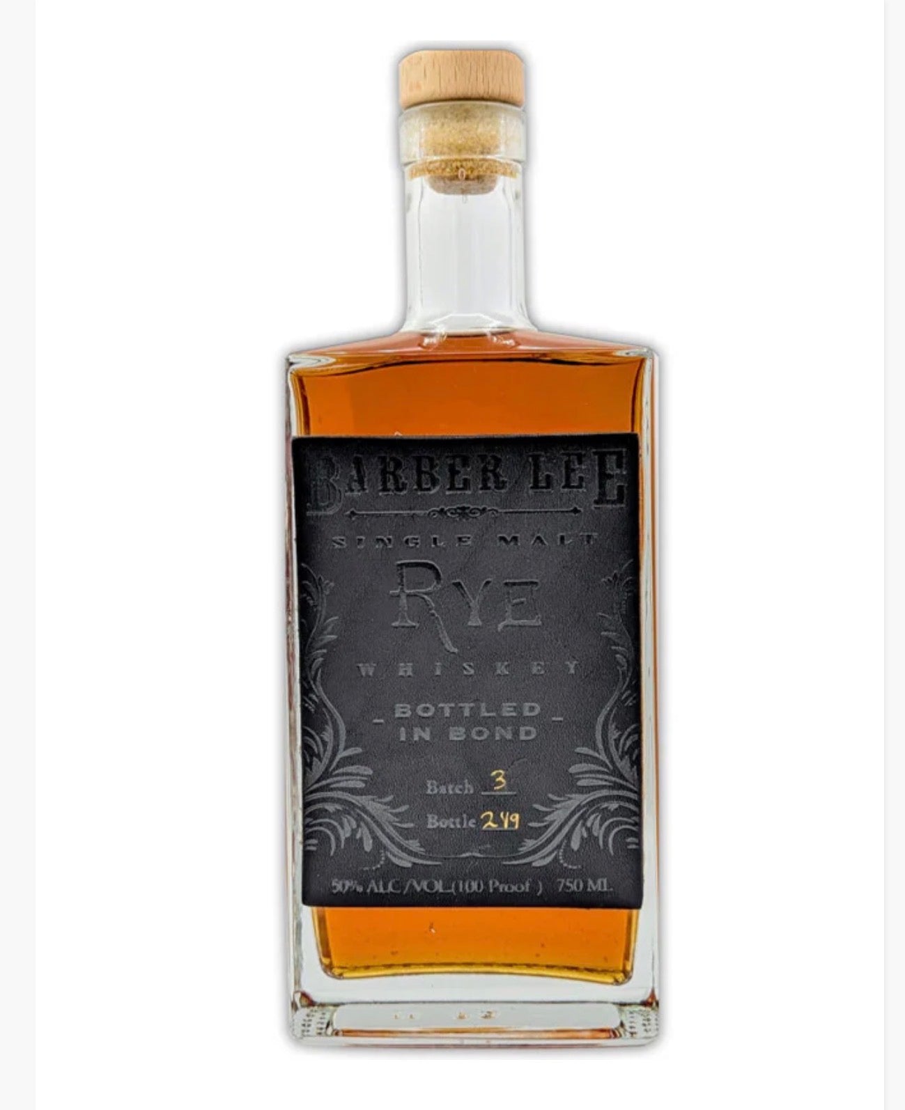 Barber Lee Bottled in Bond Rye Whiskey 750ml