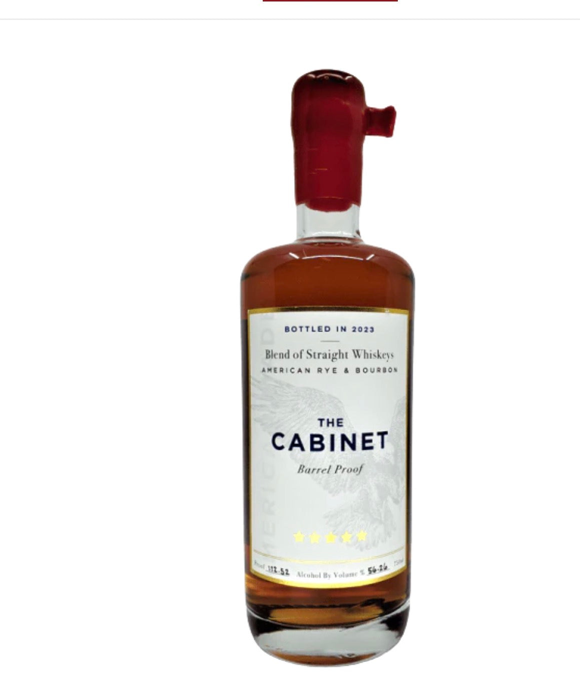 *THE CABINET BLENDED AMERICAN WHISKEY