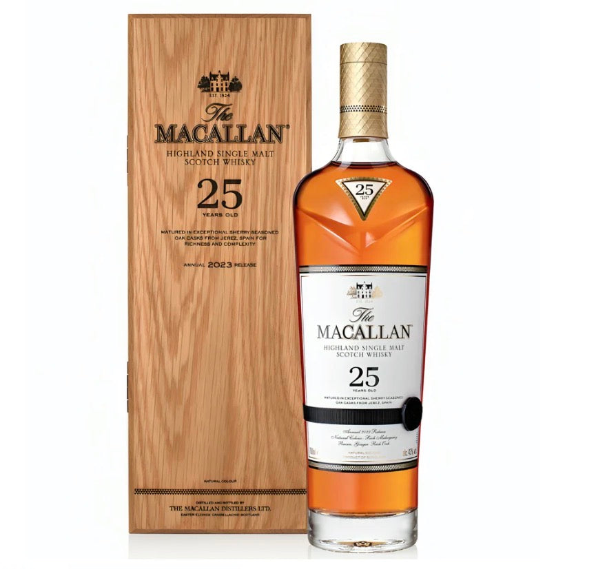 The Macallan 25 Yr Sherry Oak Scotch Whisky 750ml