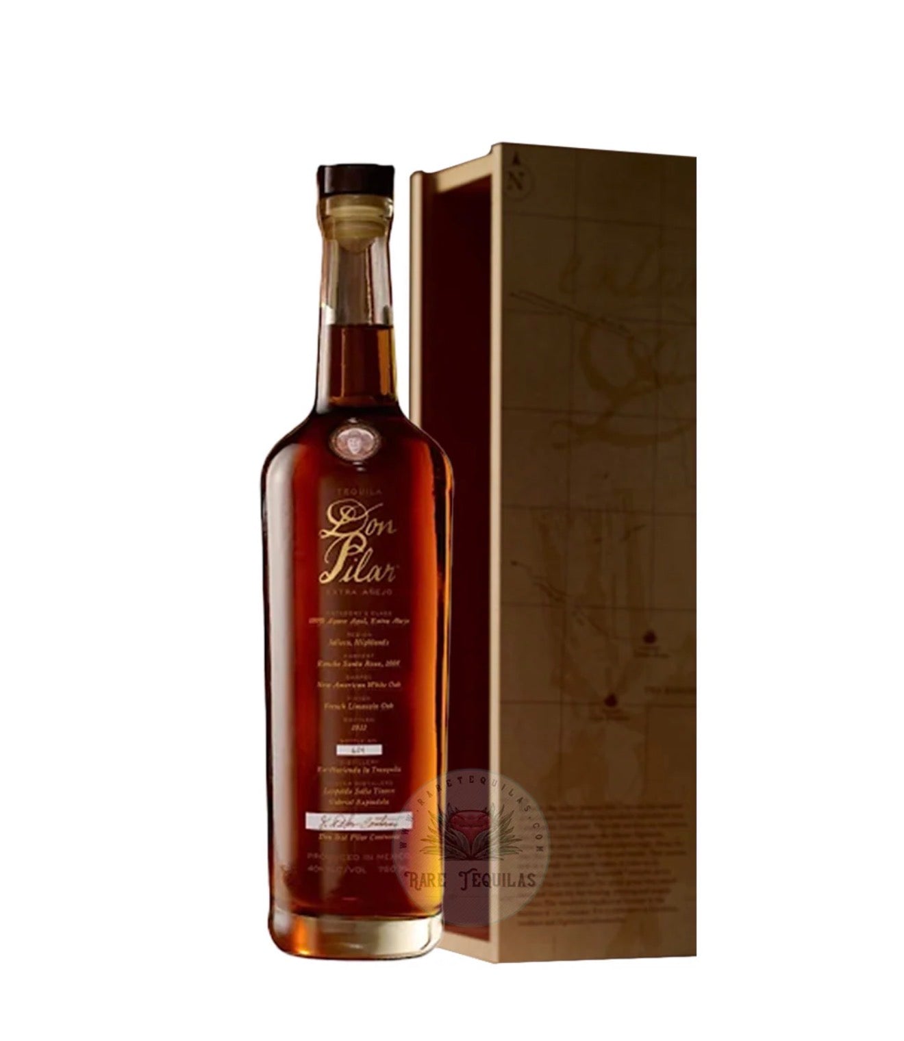 Combo Don Pilar Tequila Extra Anejo 3B 750