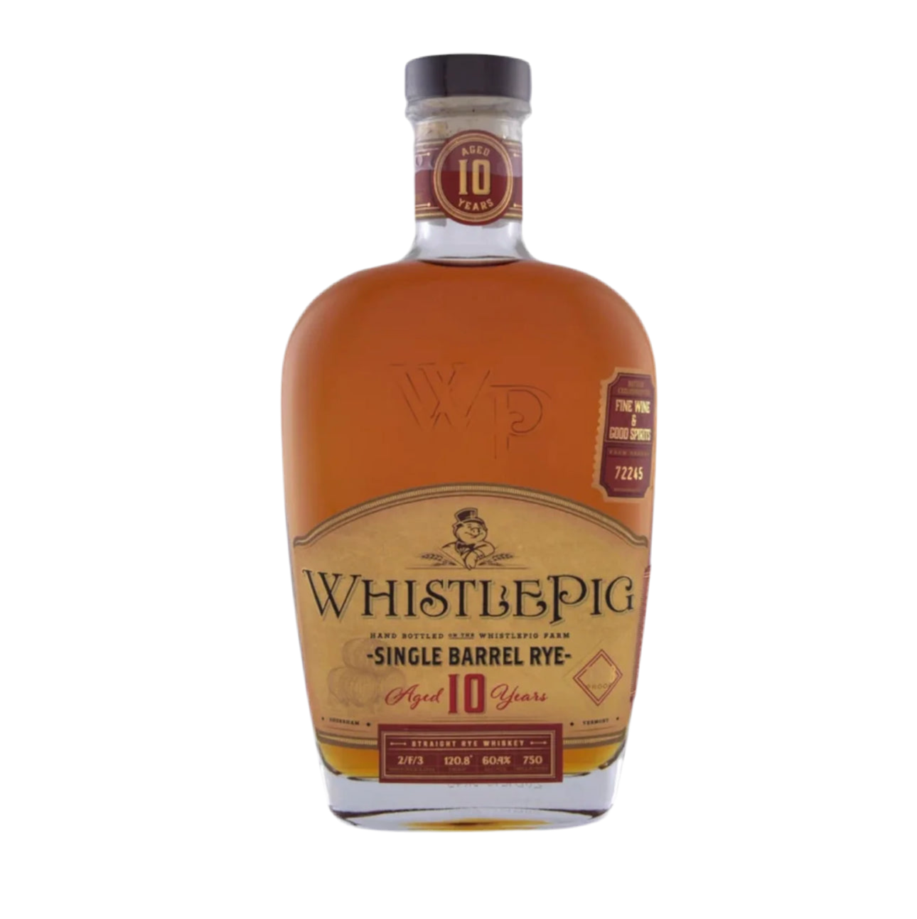 Whistlepig Straight Rye Whiskey Single Barrel 10 Yr 114.4