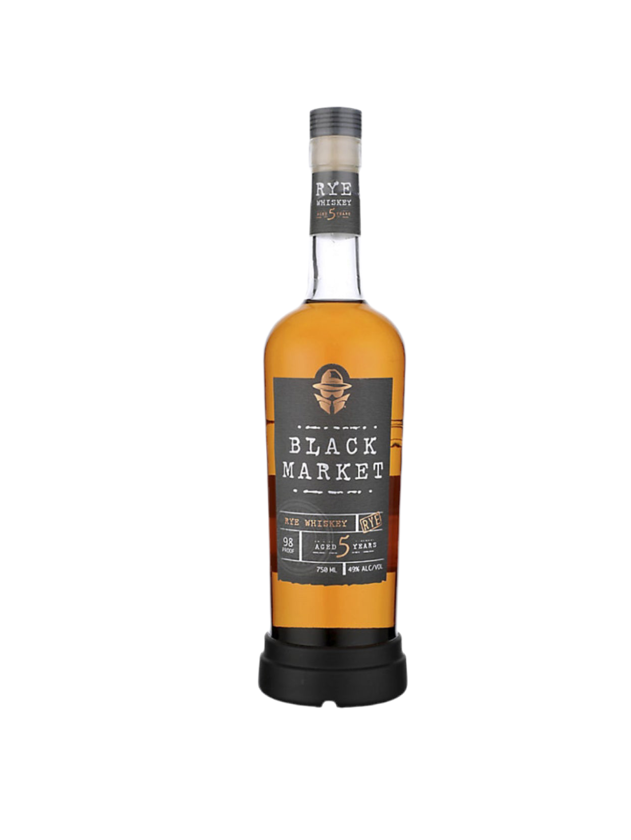 Black Market Spirits Rye Whiskey 5 Yr 98