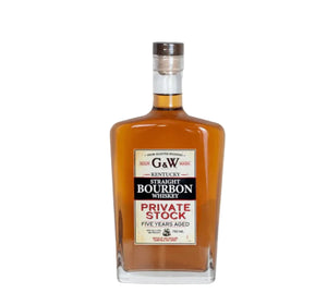 G&W PRIVATE STOCK BOURBON 750 ml