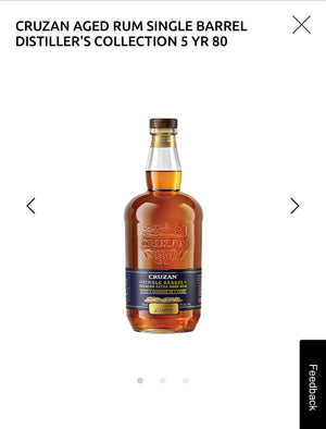 Cruzan Aged Rum Single Barrel Distiller's Collection