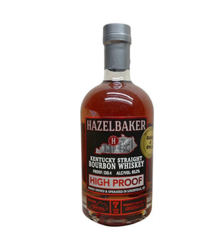 HAZELBAKER BOURBON HIGH PROOF 750ml