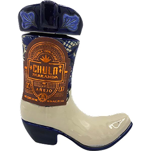 Chula Parranda Ceramic Boot Extra Anejo Tequila