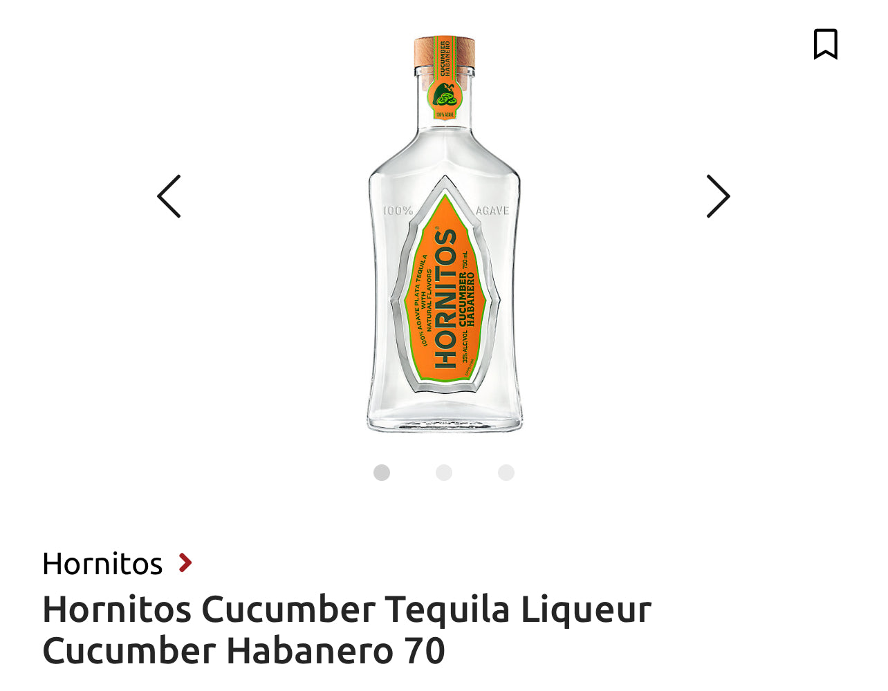 Hornitos Cucumber Tequila Liqueur Cucumber Habanero 70