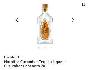 Hornitos Cucumber Tequila Liqueur Cucumber Habanero 70