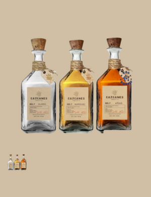 Cazcanes Tequila 3 Bottle Bundle silver reposado Anejo