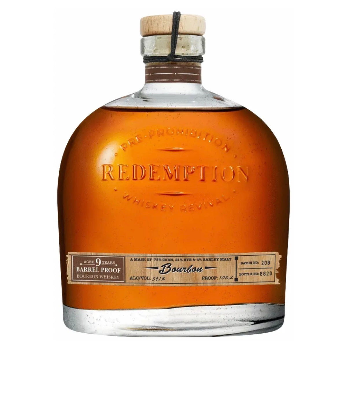 Redemption Bourbon 9 Year Barrel Proof