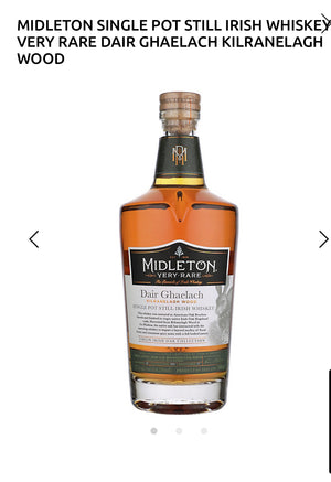 Midleton Single Pot Still Irish Whiskey Very Rare Dair Ghaelach Kilranelagh Wood 114.2