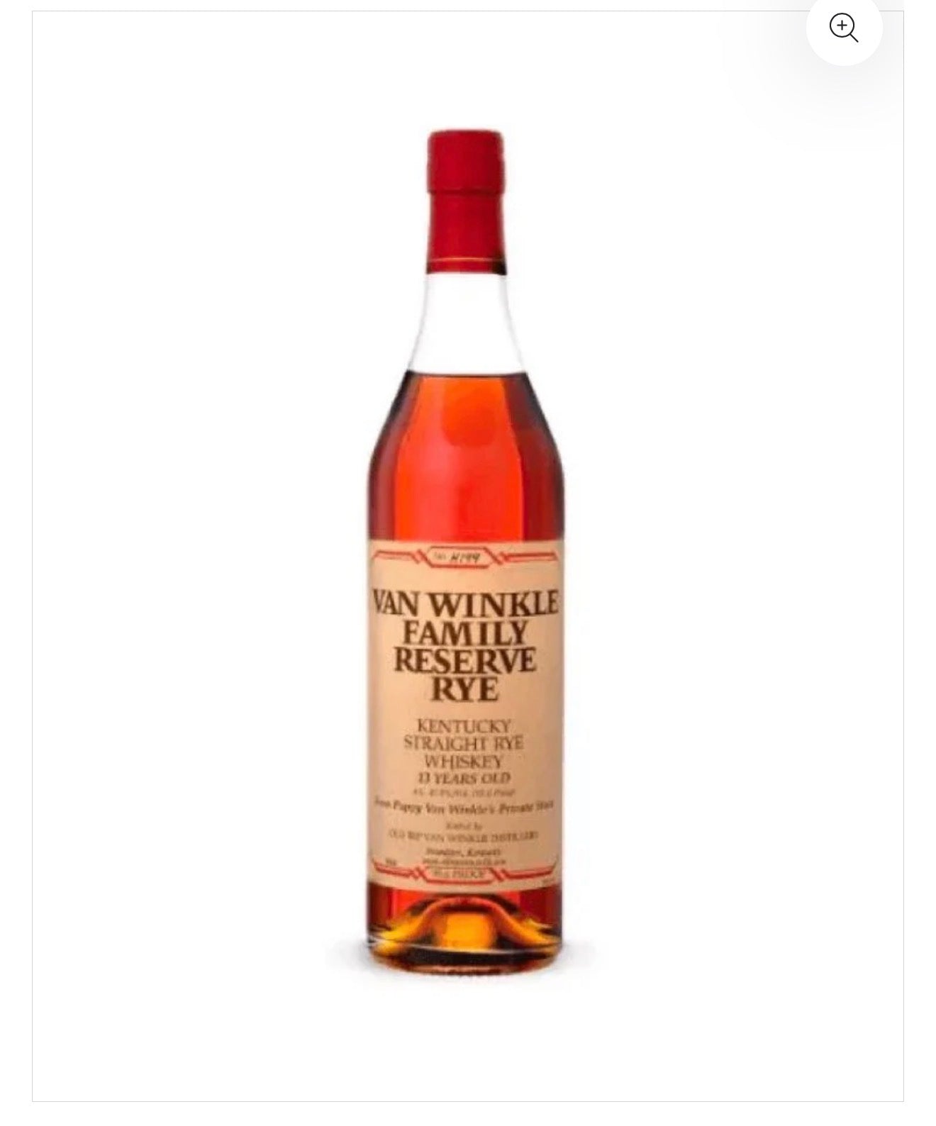 Pappy Van Winkle Family Reserve Rye 13 Year, 750mL