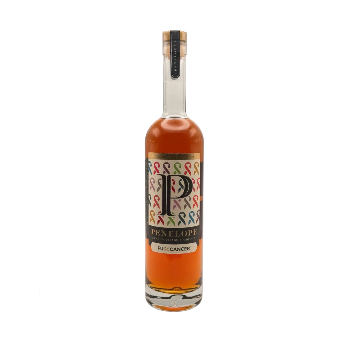 Bottle of Henelope Fuz' Cancer on a white background