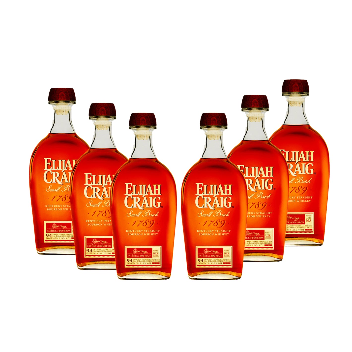 Elijah Craig Small Batch Kentucky Bourbon Bundle (6 Bottles)