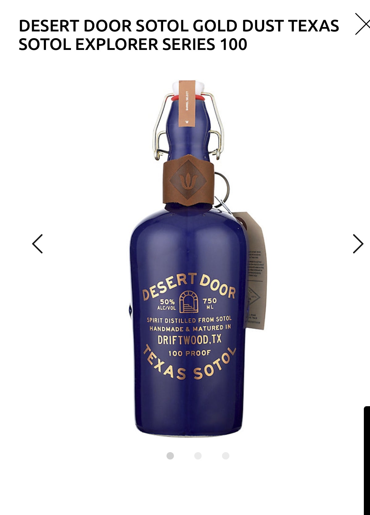 Desert Door Texas Sotol 100