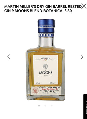 Martin Miller's Barrel Rested Gin 9 Moons 80 375ml