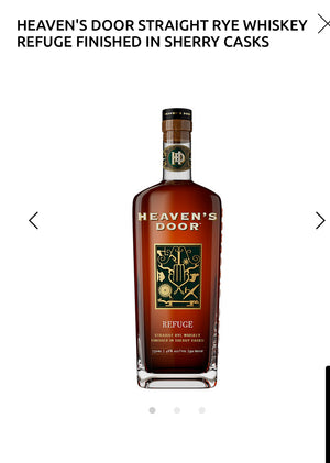 Heaven's Door Straight Rye Whiskey Refuge Finished In Sherry Casks 92