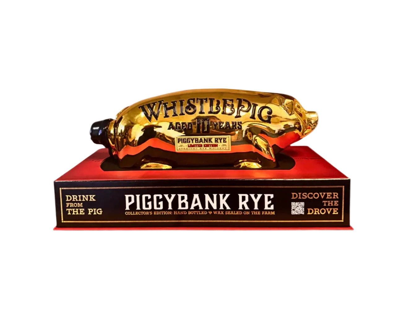 WhistlePig Limited Edition 10 Years Aged Piggybank Straight Rye Whiskey
