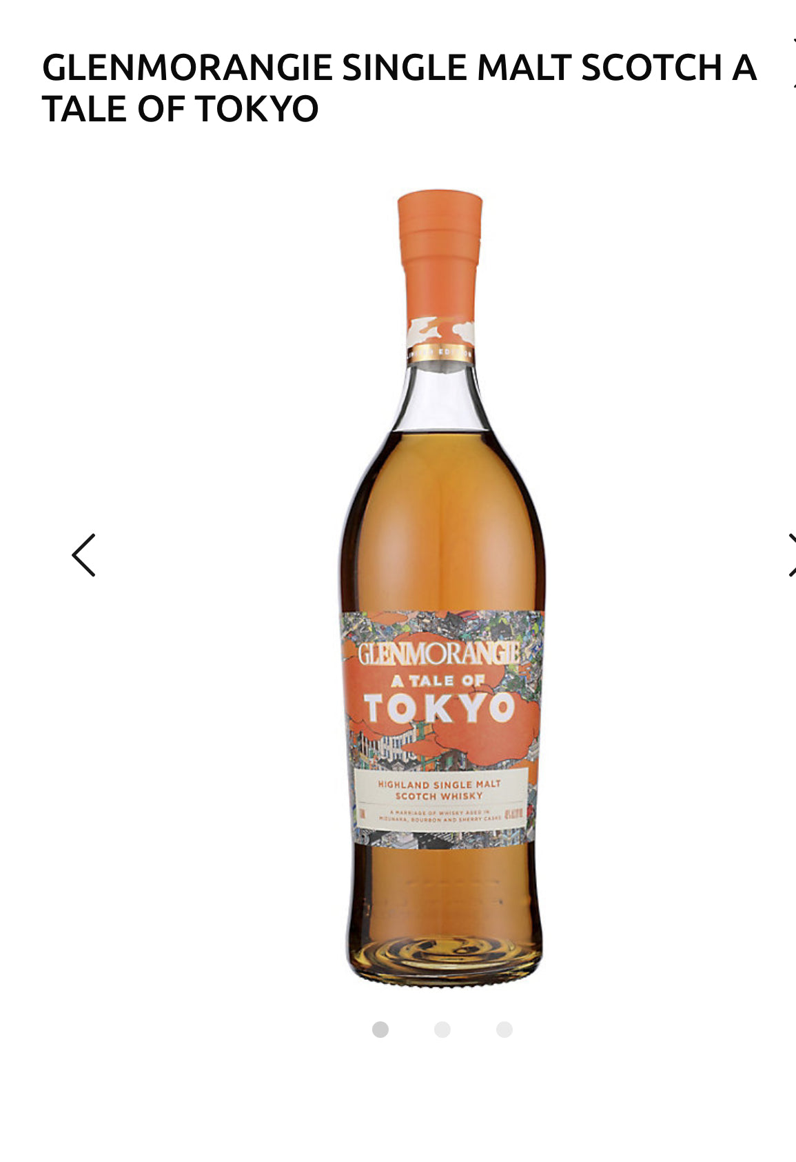 Glenmorangie Single Malt Scotch A Tale Of Tokyo 92