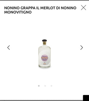 NONINO GRAPPA IL MERLOT DI NONINO MONOVITIGNO