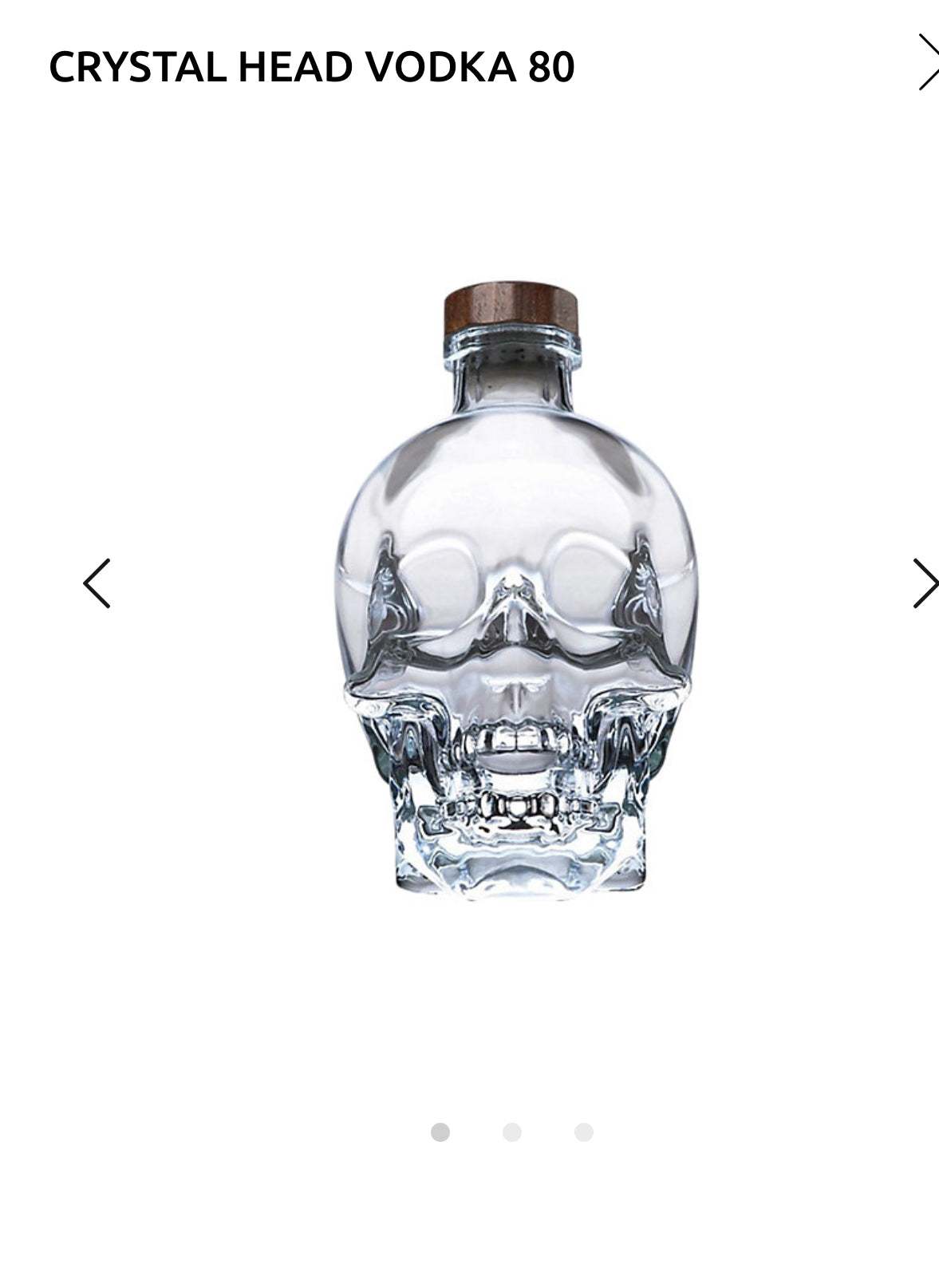 Crystal Head Vodka 80