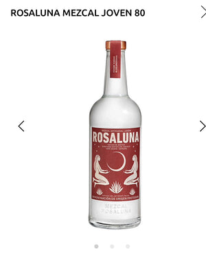 Rosaluna Mezcal Joven Usda Organic 80 1L