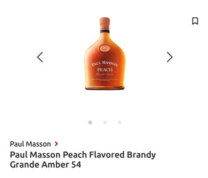 Paul Masson Peach Flavored Brandy