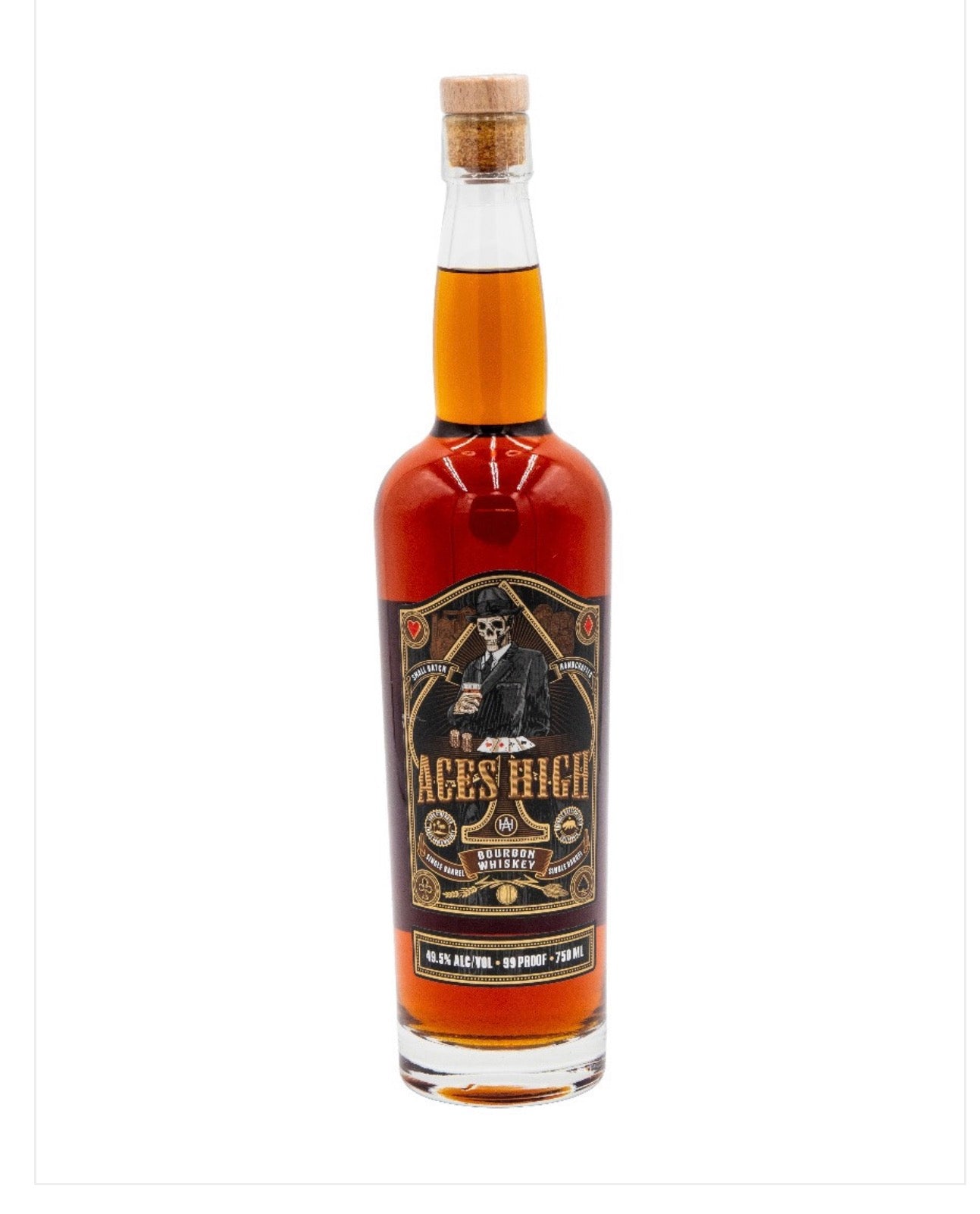 Aces High Bourbon Whiskey Small Batch 750 Ml
