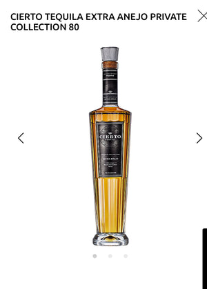 Cierto Tequila Extra Anejo Private Collection