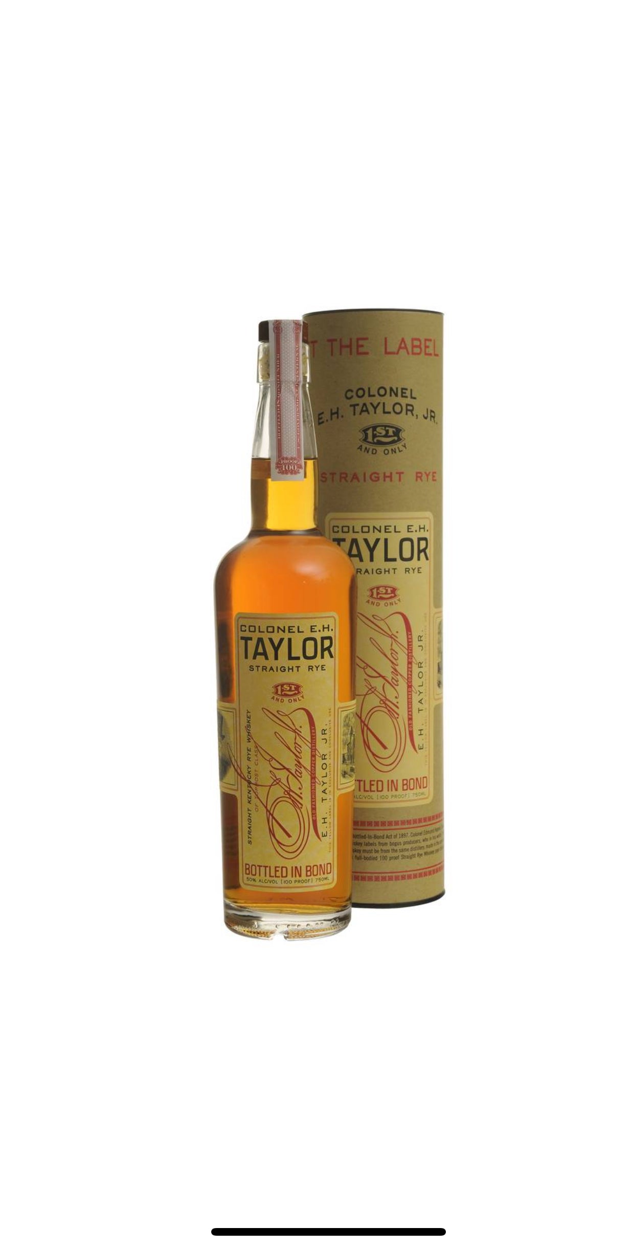 E.H. TAYLOR STRAIGHT RYE BOURBON