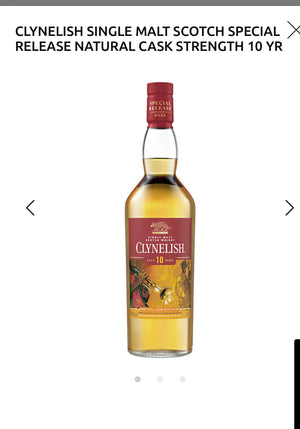 Clynelish Single Malt Scotch Special Release Natural Cask Strength 10 Yr 115