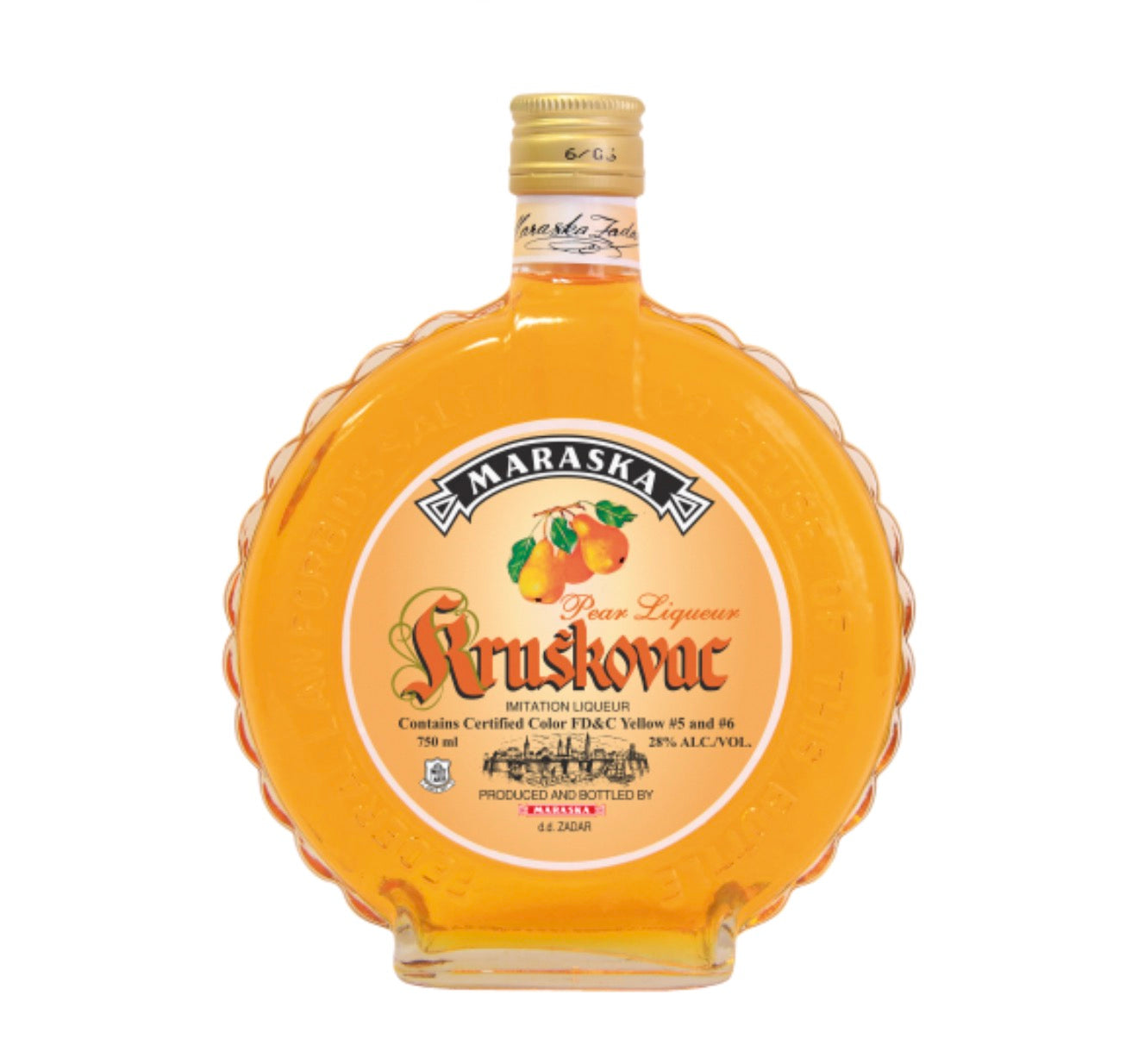 Maraska Liqueur Kruskovac Pr Rd Bottle 6B 750ML