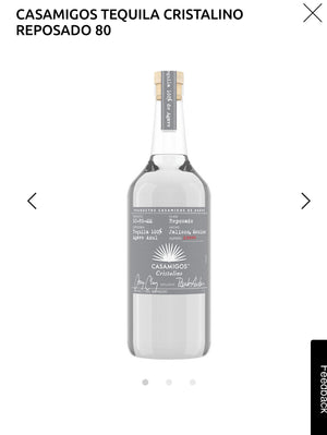 Casamigos Tequila Reposado Cristalino 80 1L