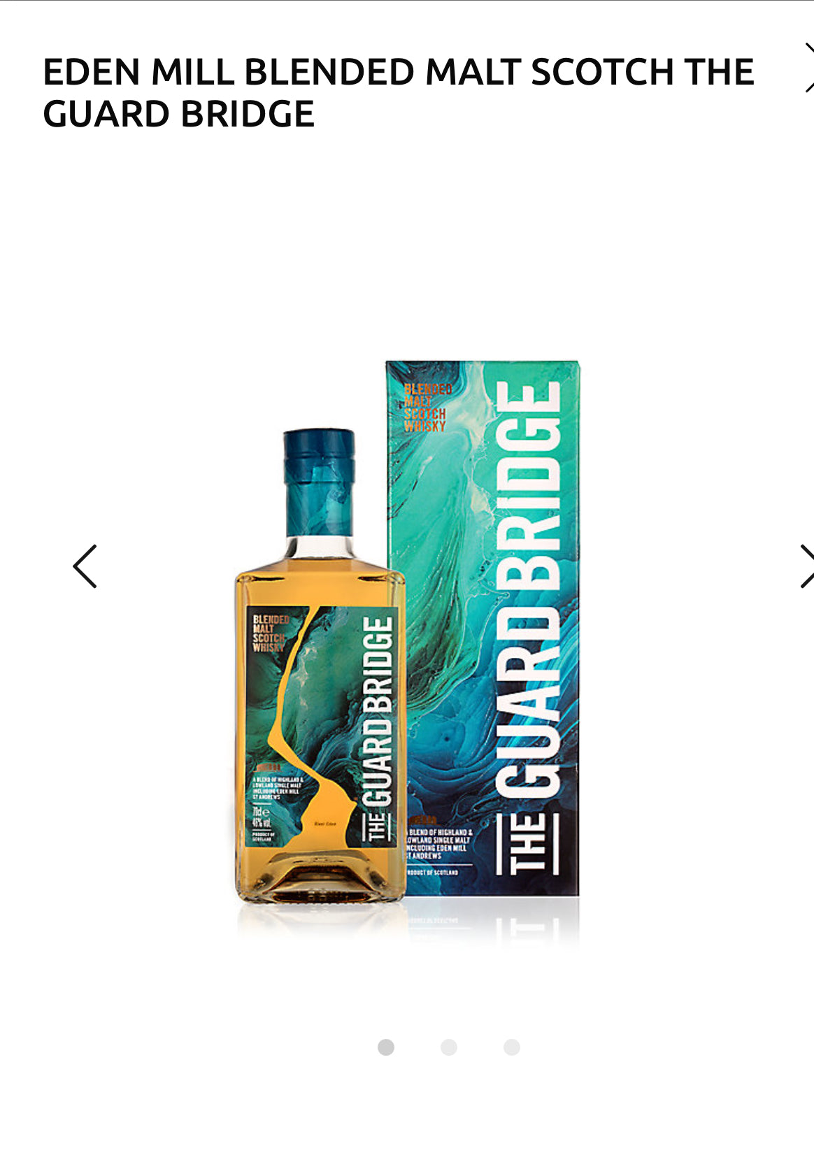 Eden Mill Blended Malt Scotch The Guard Bridge 92