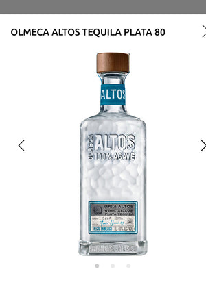 Olmeca Altos Tequila Plata 80 1L