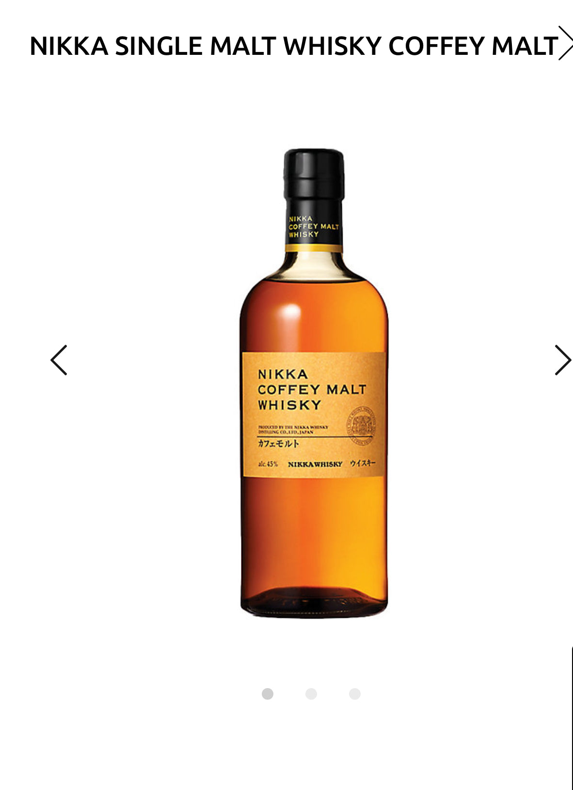 Nikka Single Malt Whisky Coffey Malt 90