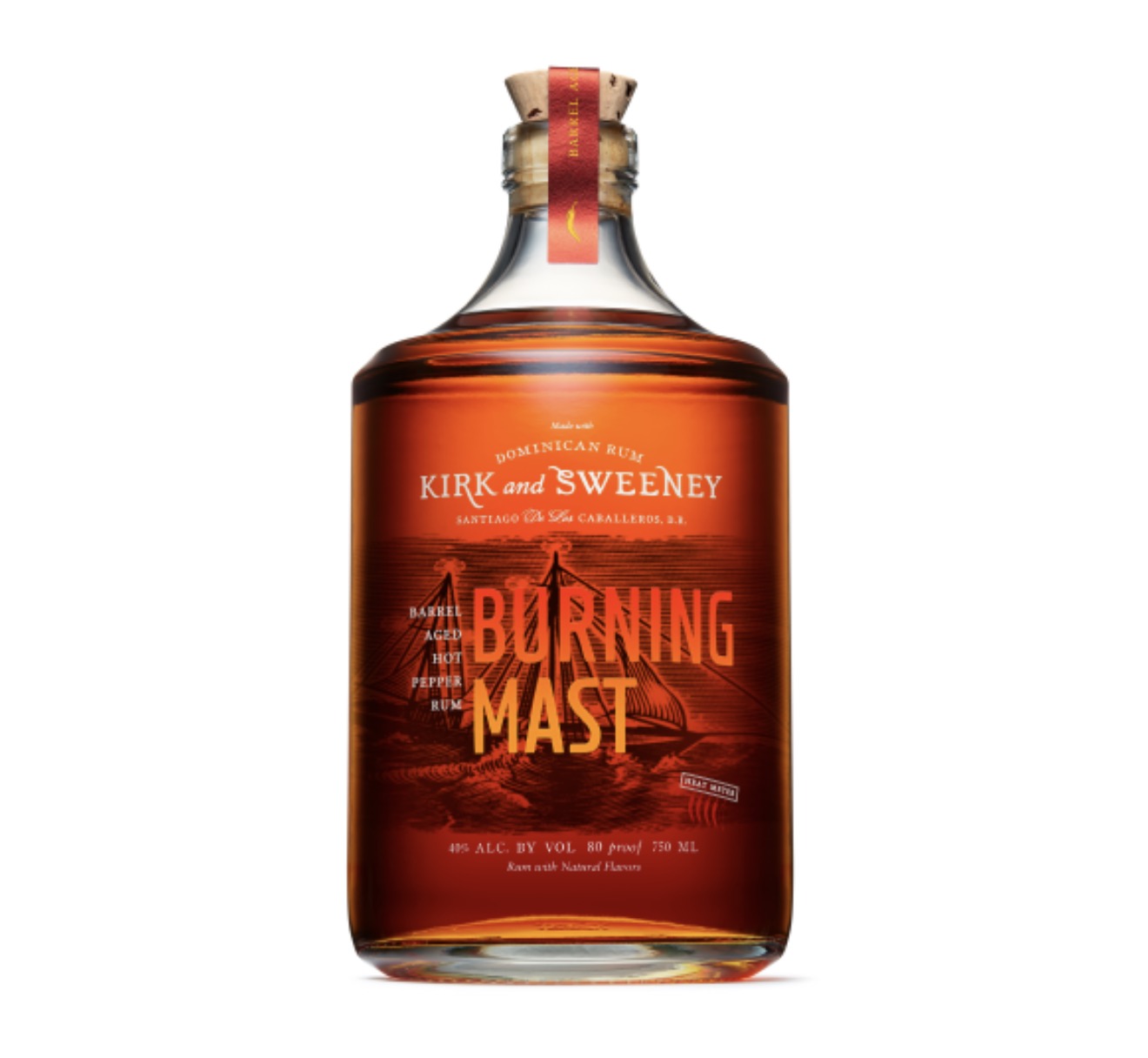 Kirk & Sweeney Rum Burning Mast 750ML