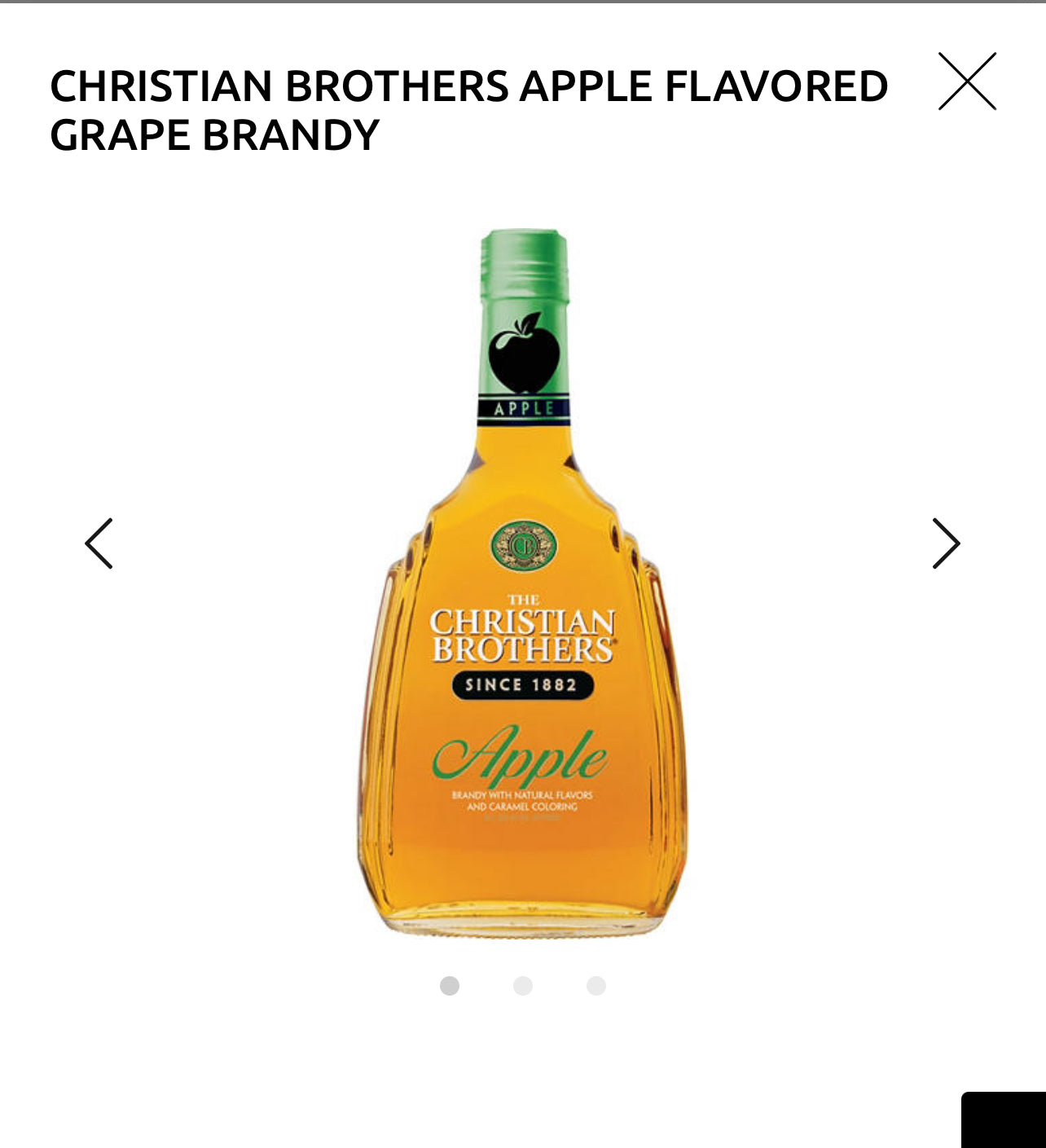 CHRISTIAN BROTHERS APPLE FLAVORED GRAPE BRANDY