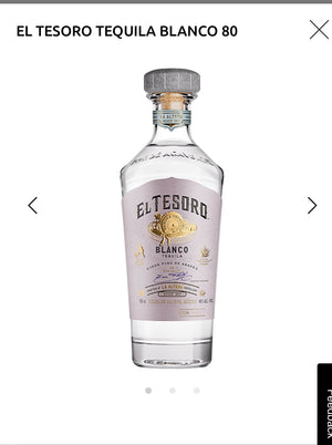 El Tesoro Tequila Blanco 80