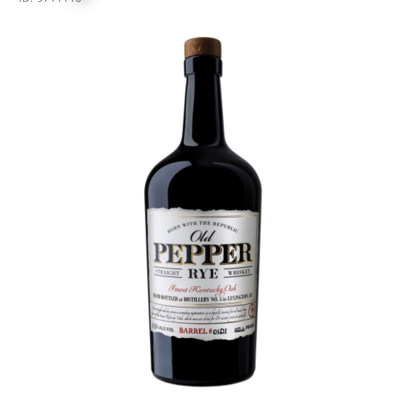 Old Pepper Rye Finest Kentucky Oak 750ML
