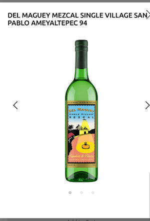 Del Maguey Mezcal Single Village San Pablo Ameyaltepec 94