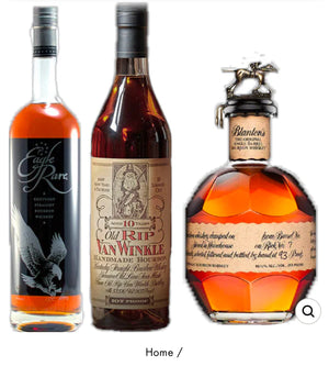 OLD RIP VAN WINKLE, BLANTON'S & EAGLE RARE BUNDLE