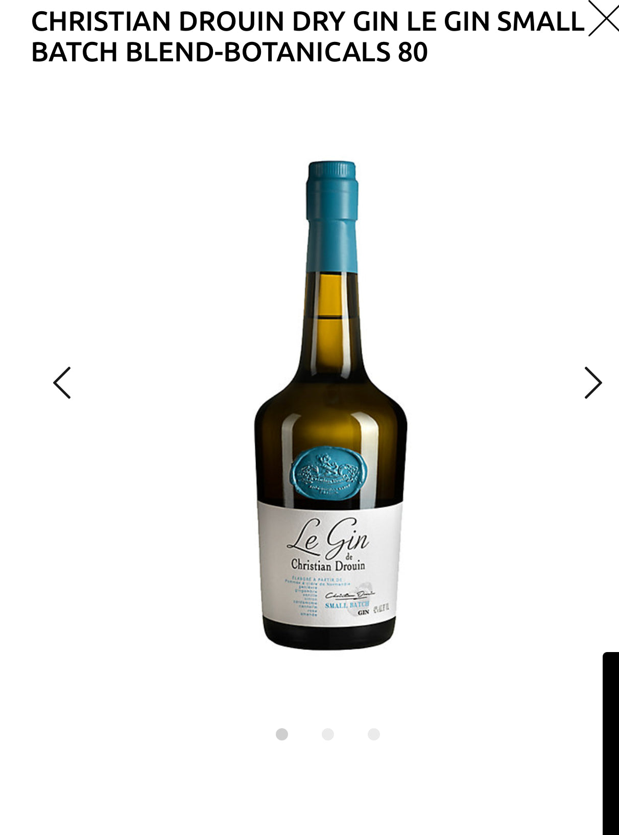 Christian Drouin Le Gin Small Batch 84