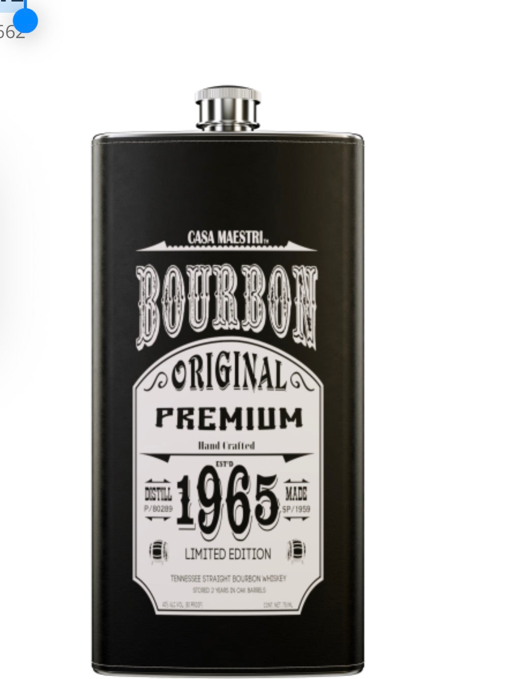 Casa Maestri Bourbon Flask 1965 750ML