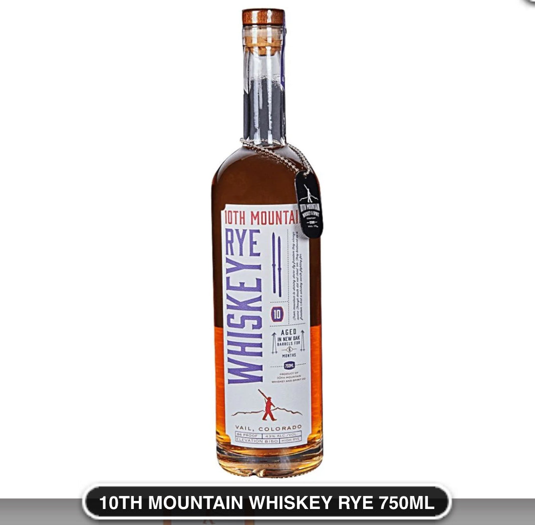 10TH MOUNTAIN WHISKEY BOURBON 750ML